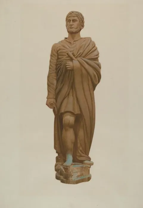 Framed Print : Figurehead: Hercules, 1935 / 1942. Creator: John W Kelleher Framed Print : Figurehead: Hercules, 1935 / 1942. Creator: John W Kelleher