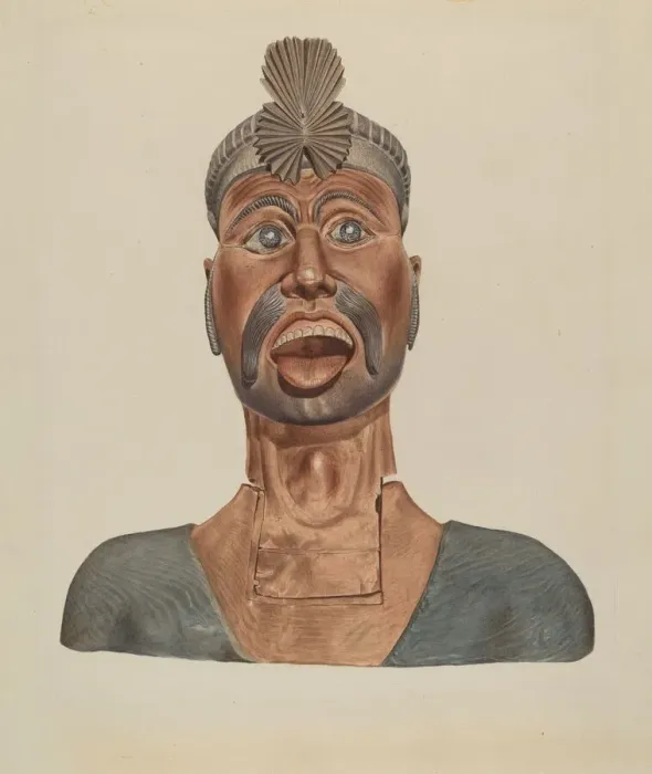 Framed Print : Figurehead: Turks Head, c. 1937. Creator: Henry Murphy Framed Print : Figurehead: Turks Head, c. 1937. Creator: Henry Murphy