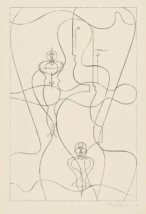 Framed Print : Figurenplan, 1922. Creator: Schlemmer, Oskar (1888-1943) Framed Print : Figurenplan, 1922. Creator: Schlemmer, Oskar (1888-1943)