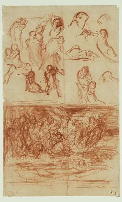 Framed Print : Figures, between 1807 and 1876. Creator: Narcisse Virgile Diaz de la Pena Framed Print : Figures, between 1807 and 1876. Creator: Narcisse Virgile Diaz de la Pena