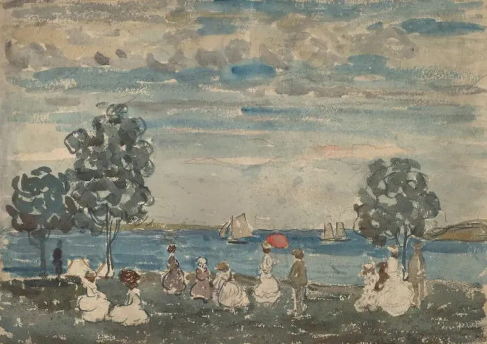 Framed Print : Figures on a Beach, 1910 / 1915. Creator: Maurice Brazil Prendergast Framed Print : Figures on a Beach, 1910 / 1915. Creator: Maurice Brazil Prendergast