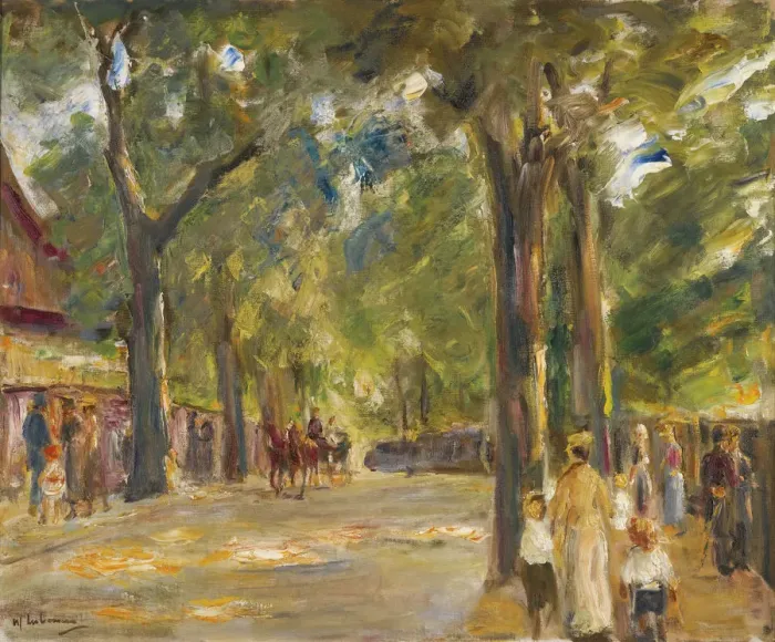 Framed Print : Figures on the Grosse Seestrasse in Wannsee Framed Print : Figures on the Grosse Seestrasse in Wannsee