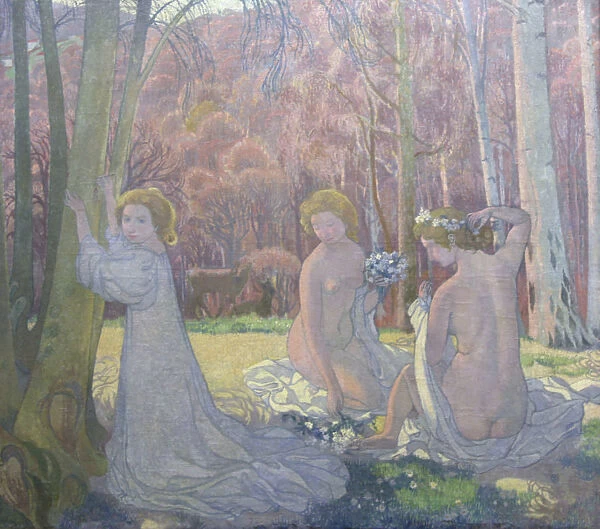Figures in a Spring Landscape (Sacred Grove), 1897. Artist: Maurice Denis