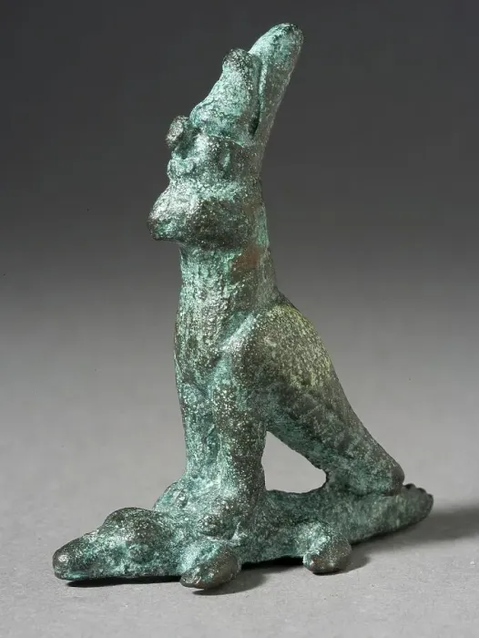 Framed Print : Figurine of a Falcon Standing on a Crocodile, Ptolemaic Period (323-30 BCE). Creator: Unknown Framed Print : Figurine of a Falcon Standing on a Crocodile, Ptolemaic Period (323-30 BCE). Creator: Unknown