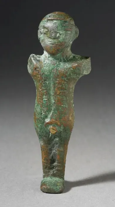 Framed Print : Figurine of a God Grasping His Phallus, Late Period-Roman Period (664 BCE-200 CE). Creator: Unknown Framed Print : Figurine of a God Grasping His Phallus, Late Period-Roman Period (664 BCE-200 CE). Creator: Unknown