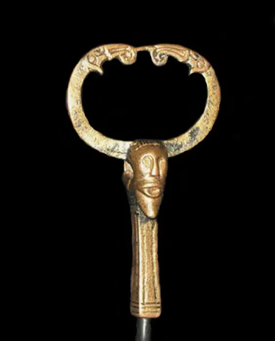 Framed Print : Figurine of a Norse god, probably Odin (from Staraya Ladoga), 751-775 Framed Print : Figurine of a Norse god, probably Odin (from Staraya Ladoga), 751-775