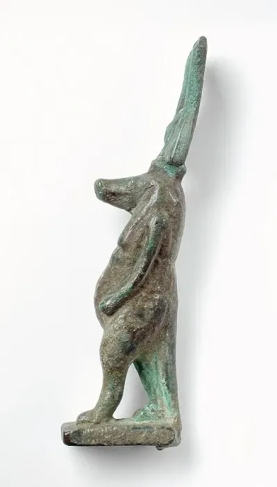 Framed Print : Figurine of the Pregnant Hippo Goddess Taweret, Late Period-Ptolemaic Period (664-30 BCE). Creator: Unknown Framed Print : Figurine of the Pregnant Hippo Goddess Taweret, Late Period-Ptolemaic Period (664-30 BCE). Creator: Unknown