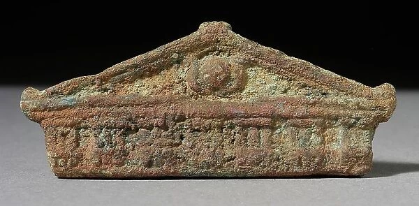 Figurine of a Temple Pediment, Ptolemaic Period-Roman Period (200 BCE-300 CE). Creator: Unknown