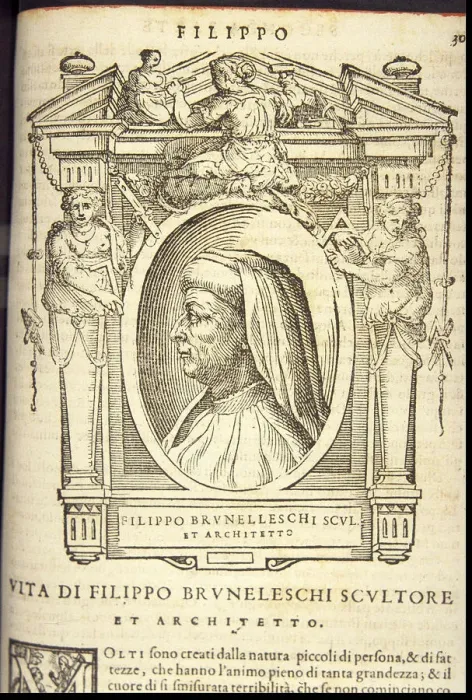 Framed Print : Filippo Brunelleschi, ca 1568 Framed Print : Filippo Brunelleschi, ca 1568