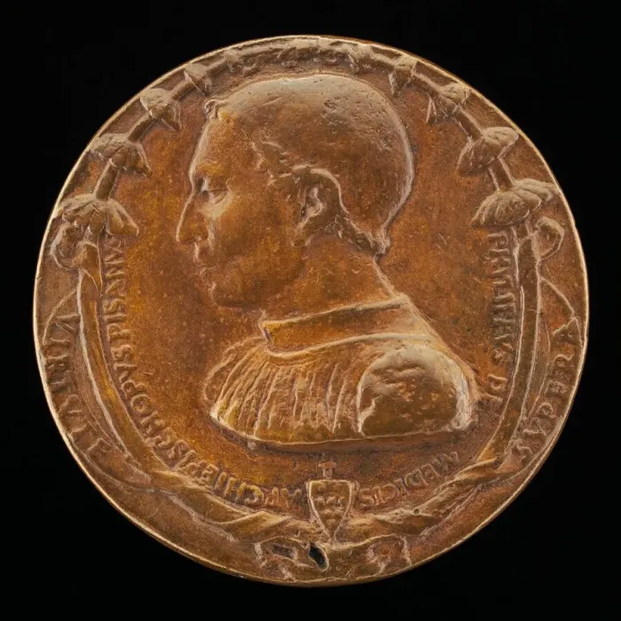 Framed Print : Filippo de Medici, Archbishop of Pisa, 1462-1474 [obverse]
