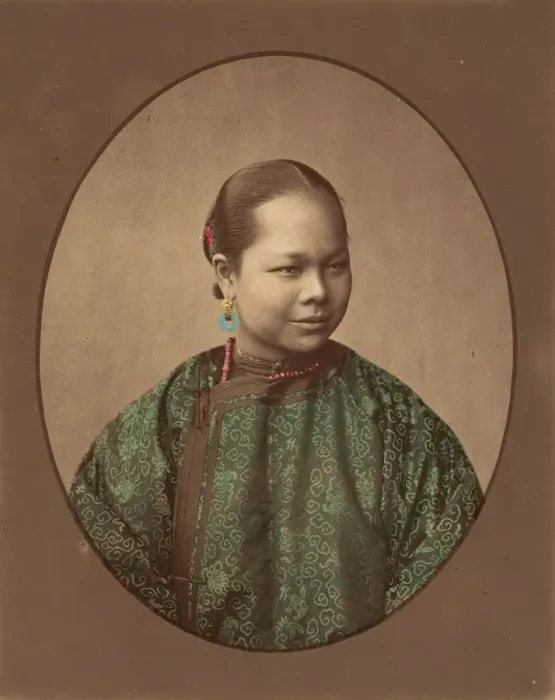 Framed Print : Fille de Shanghai, 1870s. Creator: Baron Raimund von Stillfried Framed Print : Fille de Shanghai, 1870s. Creator: Baron Raimund von Stillfried