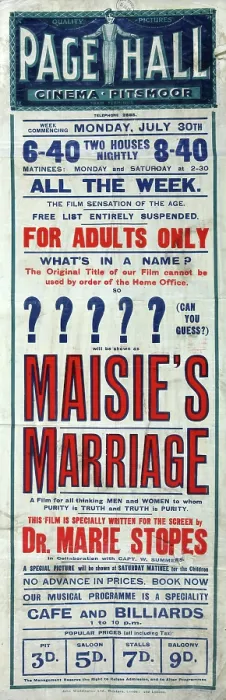 Framed Print : Film poster for Maisie's Marriage, 1923. Creator: Unknown. Film poster for Maisie's Marriage, 1923. Creator: Unknown Framed Print : Film poster for Maisie's Marriage, 1923. Creator: Unknown. Film poster for Maisie's Marriage, 1923. Creator: Unknown