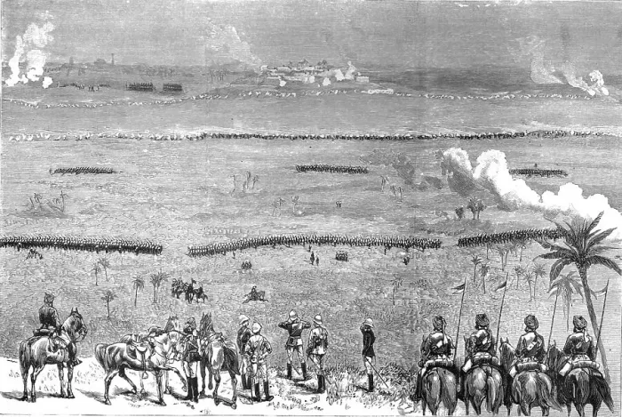 Framed Print : Final Assault of the Northern Force at Delhi - Action at the Village of Mookundpoor, 1886. Creator: Unknown Framed Print : Final Assault of the Northern Force at Delhi - Action at the Village of Mookundpoor, 1886. Creator: Unknown