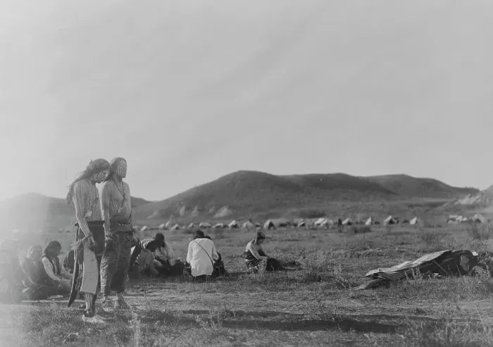 Framed Print : Before the final journey-Cheyenne, c1910. Creator: Edward Sheriff Curtis Framed Print : Before the final journey-Cheyenne, c1910. Creator: Edward Sheriff Curtis