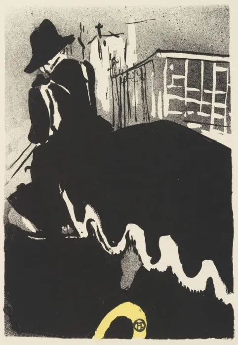 Framed Print : The Final Outing (from The Old Tales), 1893. 1893. Creator: Henri de Toulouse-Lautrec Framed Print : The Final Outing (from The Old Tales), 1893. 1893. Creator: Henri de Toulouse-Lautrec