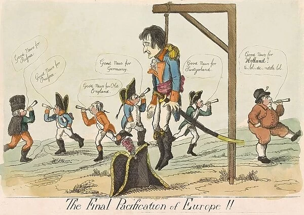 The Final Pacification of Europe!!, pub. 1803 (hand coloured engraving). Creator