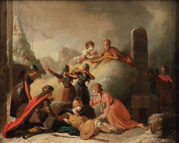 The final scene of Johannes Ewald's 'Balder's Death', 1741-1782. Creator: Peter Cramer. The final scene of Johannes Ewald's 'Balder's Death', 1741-1782. Creator: Peter Cramer