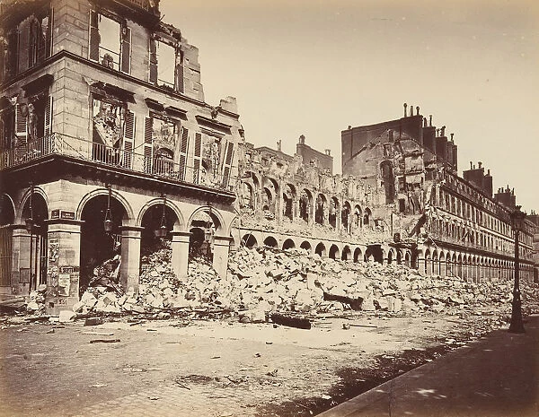 Finance Ministry, Burned. Exterior View, 1871. Creator: Alphonse J. Liebert