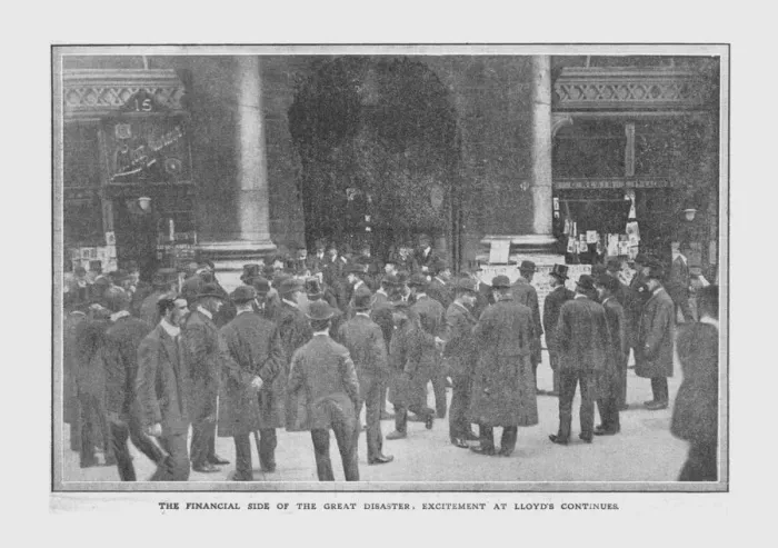 Framed Print : The Financial Side of the Great Disaster, Excitement at Lloyds Continues, April 20, 1912 Framed Print : The Financial Side of the Great Disaster, Excitement at Lloyds Continues, April 20, 1912