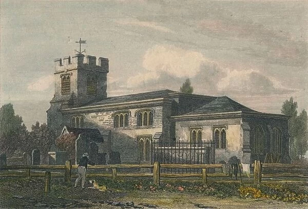 Finchley Church, Middlesex, 1815. Artist: Letitia Byrne