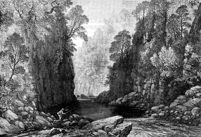 Framed Print : On the Findhorn, 1871. Creator: Unknown Framed Print : On the Findhorn, 1871. Creator: Unknown