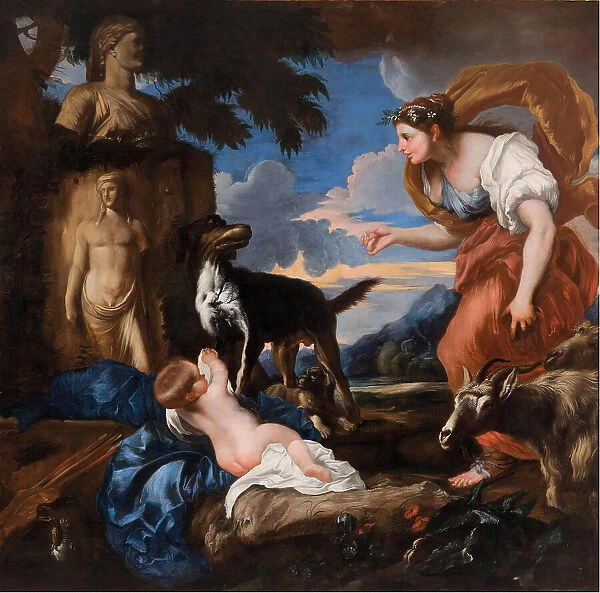 The Finding of Cyrus. Creator: Castiglione, Giovanni Benedetto (1610-1665)