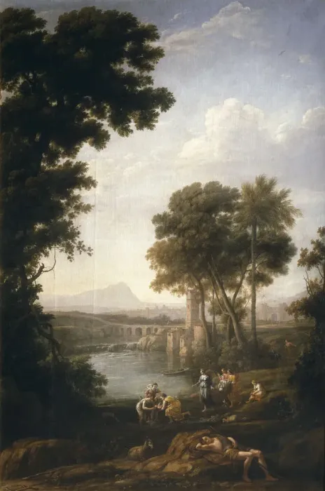 Framed Print : The Finding of Moses, 1639-1640. Artist: Lorrain, Claude (1600-1682) Framed Print : The Finding of Moses, 1639-1640. Artist: Lorrain, Claude (1600-1682)