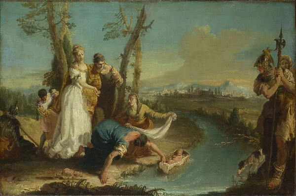 The Finding of Moses, after 1740. Artist: Zugno, Francesco (1709-1787)