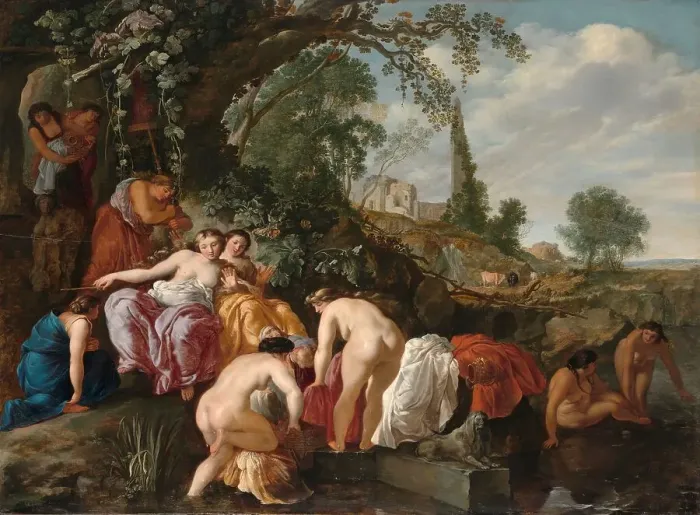 Framed Print : The Finding of Moses, c.1625-c.1627. Creator: Moses van Wtenbrouck Framed Print : The Finding of Moses, c.1625-c.1627. Creator: Moses van Wtenbrouck