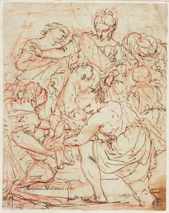 Framed Print : Finding of Moses, n.d. Creator: Antonio Molinari