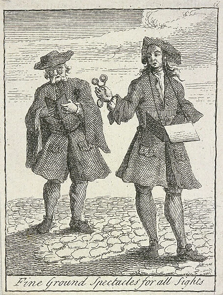 Fine Ground Spectacles for all Sights, Cries of London, (c1688?)