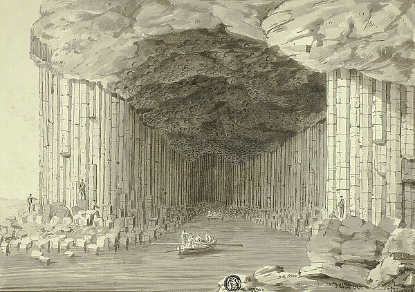 Fingal's Cave, 1772. Creator: John Cleveley the Younger