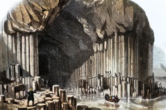 Framed Print : Fingals Cave, 1849 Framed Print : Fingals Cave, 1849