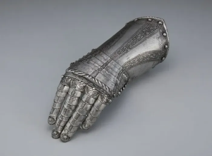 Framed Print : Fingered Gauntlet for the Left Hand, Landshut, c. 1535 / 40. Creator: Wolfgang Grosschedel Framed Print : Fingered Gauntlet for the Left Hand, Landshut, c. 1535 / 40. Creator: Wolfgang Grosschedel