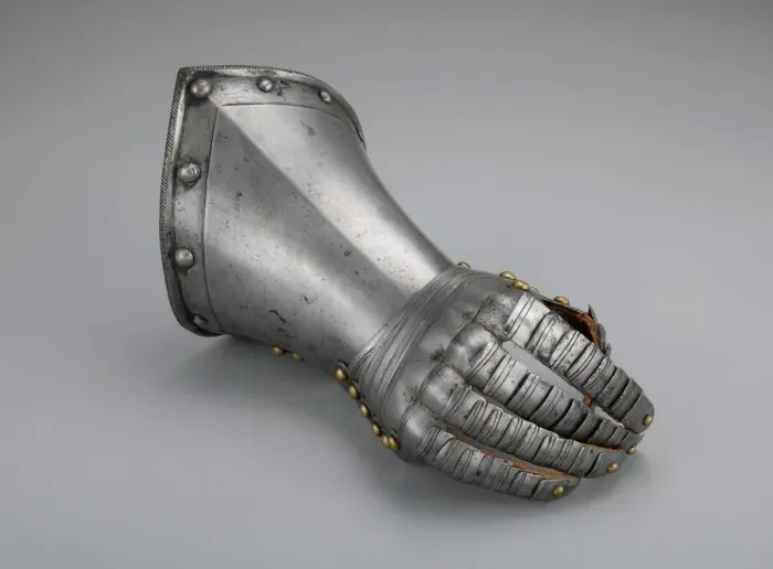 Framed Print : Fingered Gauntlet for the Right Hand, Flanders, c. 1600 / 20. Creator: Unknown Framed Print : Fingered Gauntlet for the Right Hand, Flanders, c. 1600 / 20. Creator: Unknown