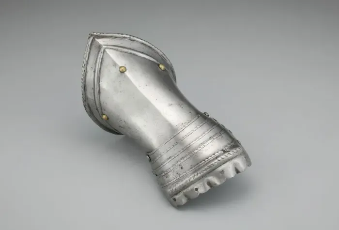 Framed Print : Fingered Gauntlet for the Right Hand, Milan, c. 1570 / 1600. Creator: Unknown Framed Print : Fingered Gauntlet for the Right Hand, Milan, c. 1570 / 1600. Creator: Unknown