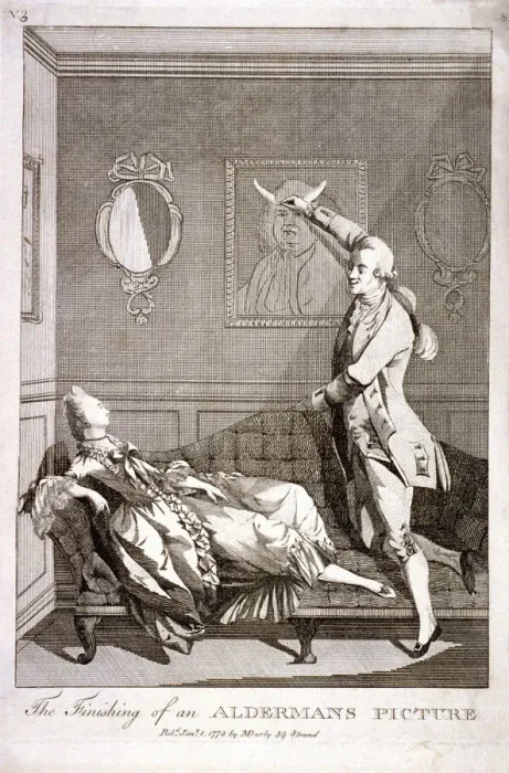 Framed Print : The Finishing of an Aldermans Picture, 1773 Framed Print : The Finishing of an Aldermans Picture, 1773
