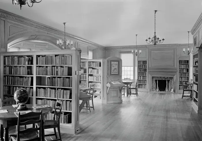 Framed Print : Finkelstein Memorial Library, Spring Valley, New York, 1941. Creator: Gottscho-Schleisner, Inc Framed Print : Finkelstein Memorial Library, Spring Valley, New York, 1941. Creator: Gottscho-Schleisner, Inc