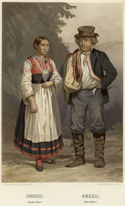 Framed Print : Finns. (Suoma-layzet), 1862. Creator: A Derzhanovskii Framed Print : Finns. (Suoma-layzet), 1862. Creator: A Derzhanovskii