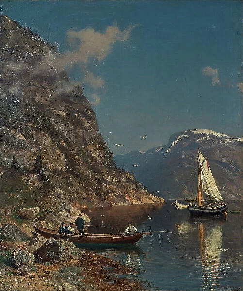 Fiord Landscape, 1877. Creator: Morten Müller