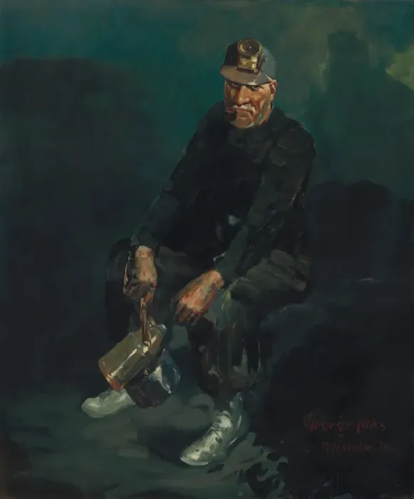 Framed Print : The Fire Boss, 1925. Creator: George Benjamin Luks Framed Print : The Fire Boss, 1925. Creator: George Benjamin Luks