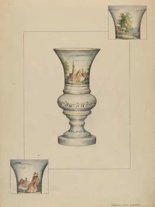 Framed Print : Fire Lighter Vase, 1935 / 1942. Creator: Francis Law Durand Framed Print : Fire Lighter Vase, 1935 / 1942. Creator: Francis Law Durand