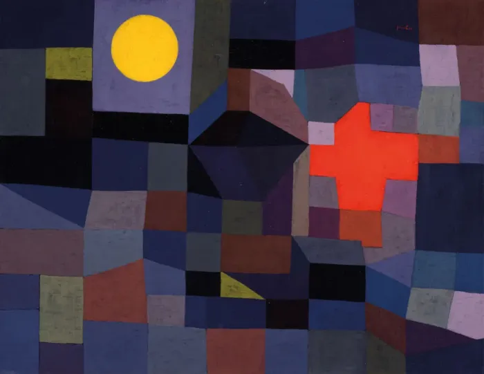 Framed Print : Fire at Full Moon. Artist: Klee, Paul (1879-1940) Framed Print : Fire at Full Moon. Artist: Klee, Paul (1879-1940)