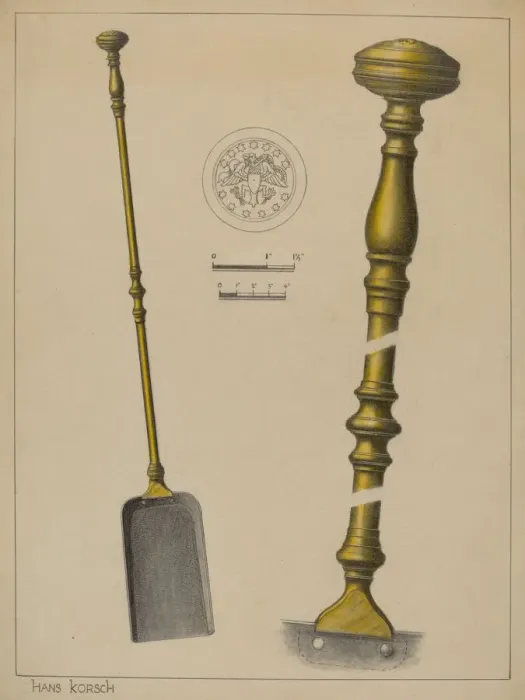 Framed Print : Fire Shovel, c. 1937. Creator: Hans Korsch Framed Print : Fire Shovel, c. 1937. Creator: Hans Korsch