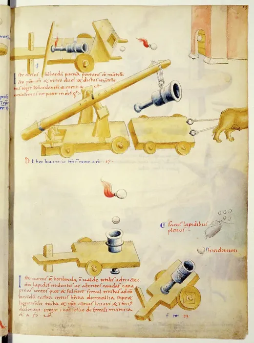 Framed Print : A firearm. Illustration from De rebus militaribus, De machinis by Mariano Taccola Framed Print : A firearm. Illustration from De rebus militaribus, De machinis by Mariano Taccola