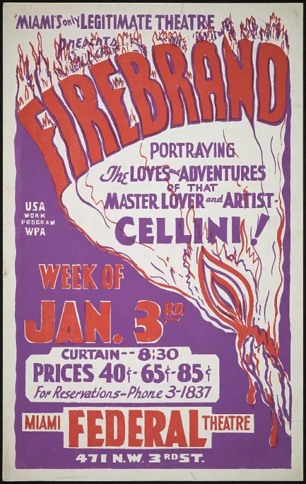 Framed Print : Firebrand, Miami, FL, 1938. Creator: Unknown Framed Print : Firebrand, Miami, FL, 1938. Creator: Unknown