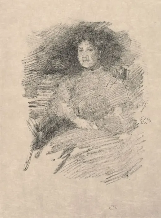Framed Print : Firelight (Mrs. Pennell), 1896. Creator: James McNeill Whistler (American, 1834-1903) Framed Print : Firelight (Mrs. Pennell), 1896. Creator: James McNeill Whistler (American, 1834-1903)