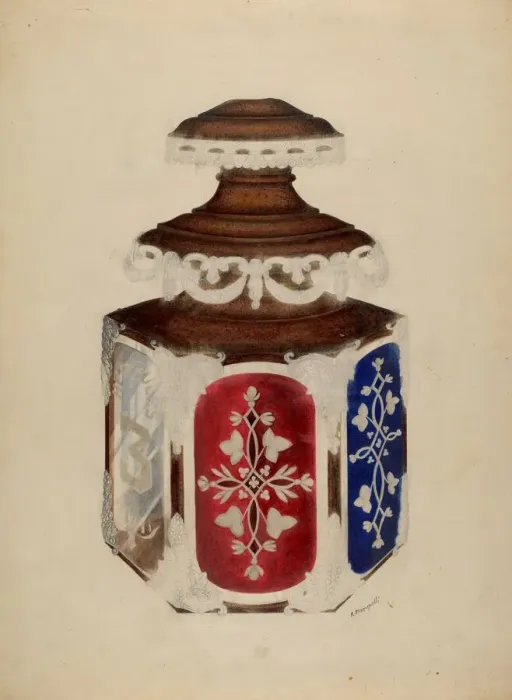 Framed Print : Firemans Candle Lamp, c. 1940. Creator: Raymond Manupelli Framed Print : Firemans Candle Lamp, c. 1940. Creator: Raymond Manupelli