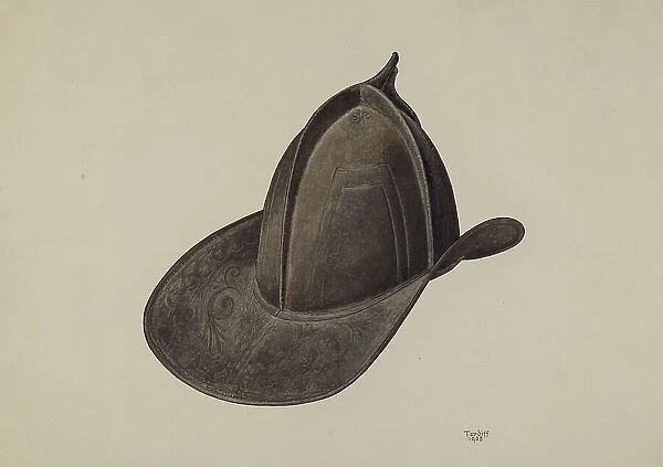 Fireman's Hat, 1938. Creator: Robert Tardiff