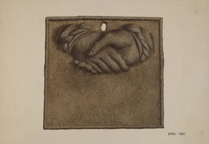 Framed Print : Firemark, 1935 / 1942. Creator: Emile Cero Framed Print : Firemark, 1935 / 1942. Creator: Emile Cero